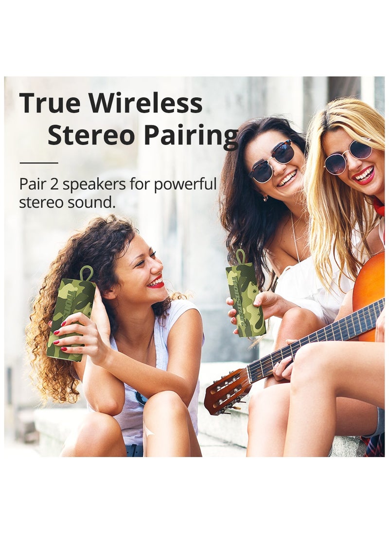 Tronsmart - Tronsmart Trip Portable Bluetooth 5.3 Speaker, Wireless Speaker with 10W Output, IPX7 Waterproof, 20H Playtime, Built-in Mic Camouflage colour - Image 1