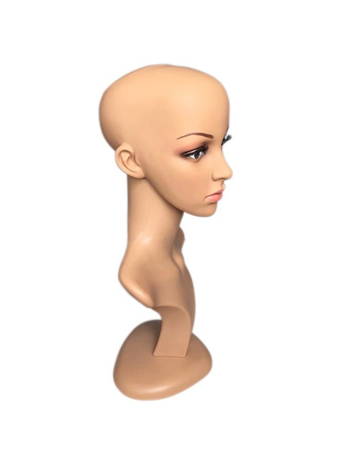 MIAOMANZI Female Mannequin Head Model Stand Mannequin Manikin Wig Glasses Hat Display Hold - Image 3
