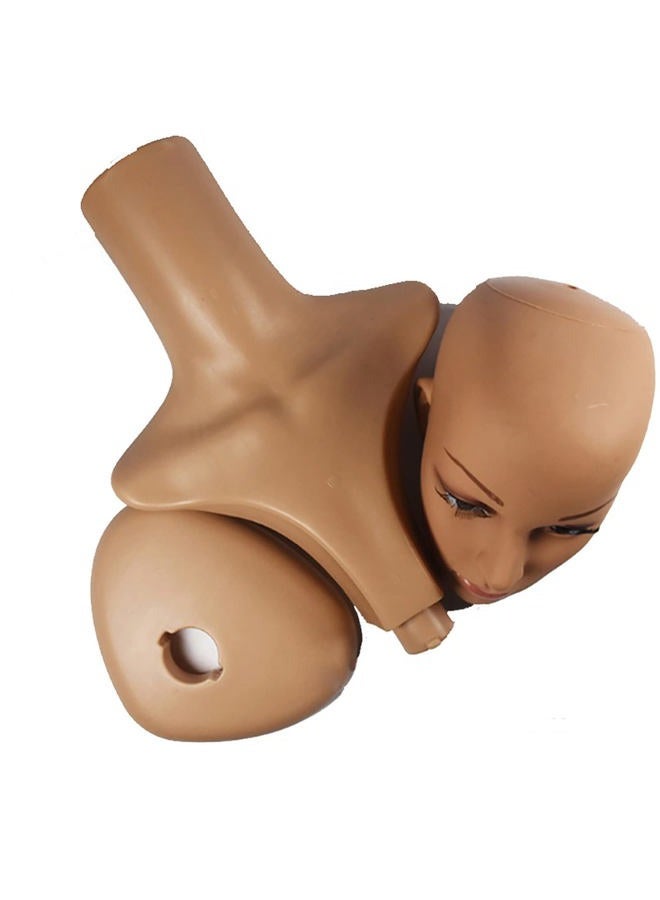 MIAOMANZI Female Mannequin Head Model Stand Mannequin Manikin Wig Glasses Hat Display Hold - Image 5