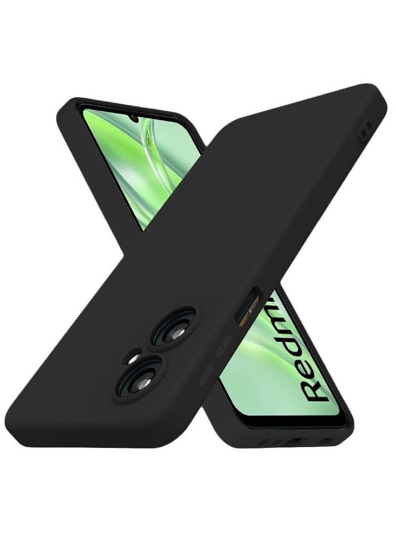 Generic Xiaomi Redmi 13C 5G Case, Thin TPU Cover with Camera Protection Anti-Scratch Slim Fit Flexible Phone Case for Redmi 13C 5G (Black)  - Image 1