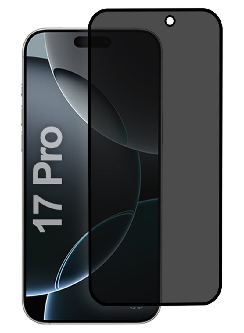 Premium 3D Privacy Screen Protector for iPhone 17 Pro, Anti-Spy Tempered Glass HD Clear View Easy Installation - Image 2
