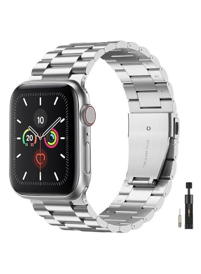 XOUXOU Stainless Steel Apple Watch Band Strap for Ultra 49mm – Premium Metal Replacement - Image 1