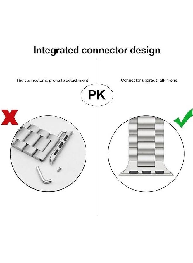XOUXOU Stainless Steel Apple Watch Band Strap for Ultra 49mm – Premium Metal Replacement - Image 3