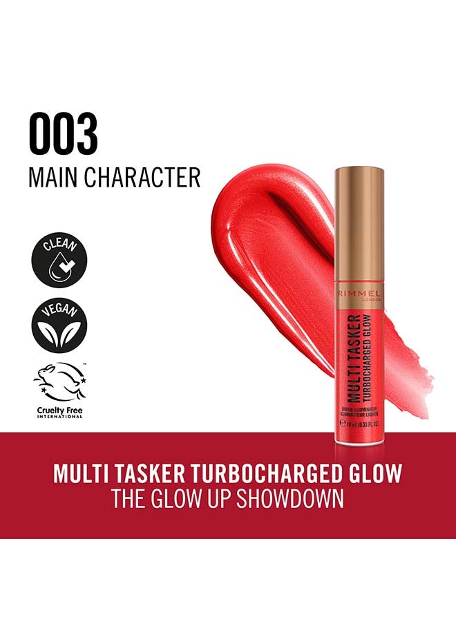 RIMMEL LONDON Multi Tasker Turbocharged Glow Liquid Illuminator - 003 - Main Character, 10ml - Image 2