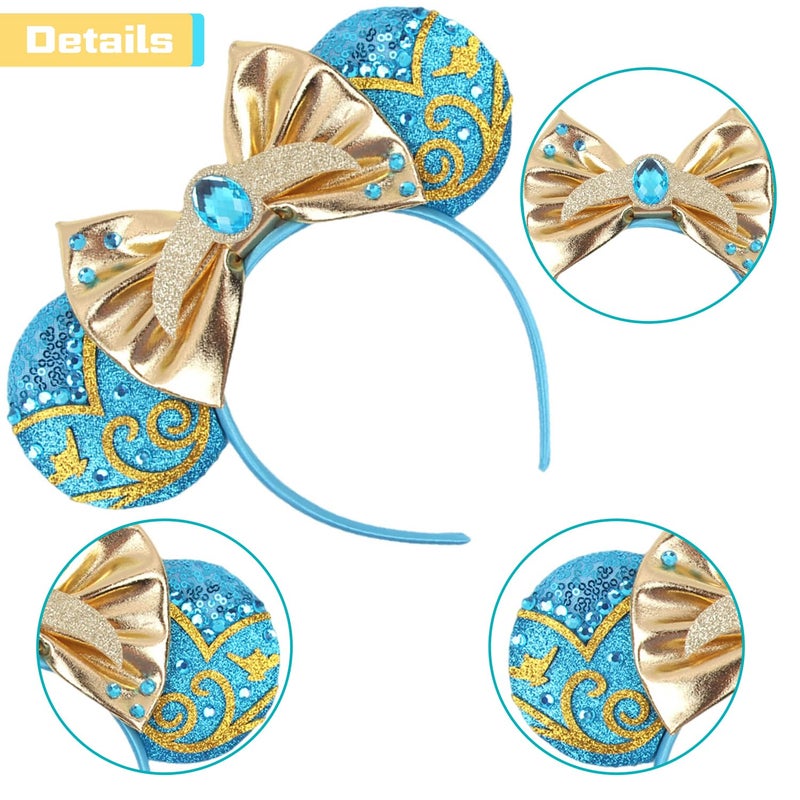 MADO Aladdin Mouse Ears Headband for Women, Girls, and Boys - Park Headbands (JSM-diamond) - Image 4