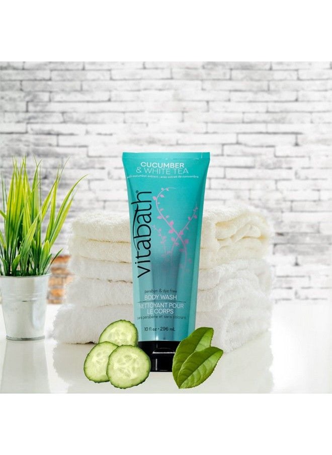 Vitabath - Cucumber & White Tea Body Wash Moisturizing Bath & Shower Cleanser & Skincare Radiant Detox & Restore Nourishing Body Polish Crueltyfree Parabenfree 10 Oz - Image 1