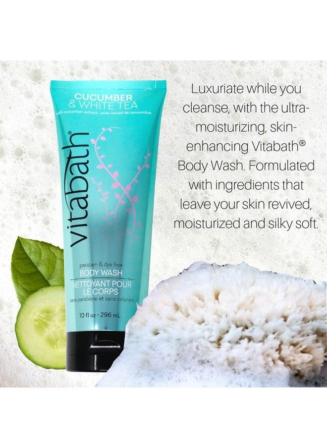 Vitabath - Cucumber & White Tea Body Wash Moisturizing Bath & Shower Cleanser & Skincare Radiant Detox & Restore Nourishing Body Polish Crueltyfree Parabenfree 10 Oz - Image 1