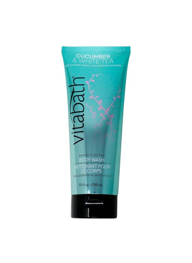 Vitabath - Cucumber & White Tea Body Wash Moisturizing Bath & Shower Cleanser & Skincare Radiant Detox & Restore Nourishing Body Polish Crueltyfree Parabenfree 10 Oz - Image 1