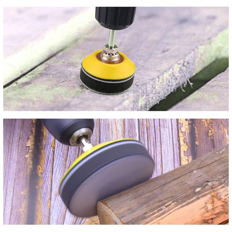 LEONTOOL 5 Pack 1 Inch Hook and Loop Soft Foam Buffering Pad, Sponge Cushion Buffer Backing Pad No Hole, 25 mm for Sanding Pad - Image 4