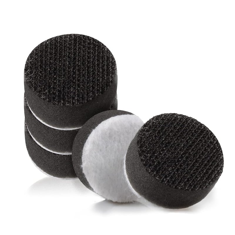 LEONTOOL 5 Pack 1 Inch Hook and Loop Soft Foam Buffering Pad, Sponge Cushion Buffer Backing Pad No Hole, 25 mm for Sanding Pad - Image 1