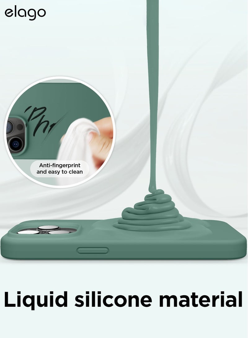 Elago Silicone Case Cover for iPhone 14 Pro - Midnight Green - Image 4