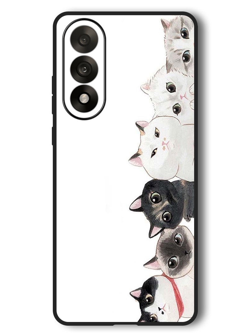 Theodor Case Compatible with OnePlus Nord 5 6.83 Inch Protection Shockproof Bumper Cover Cute Cats - Image 1