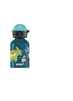 Sigg SIGG Small Dino, Kids Water Bottle, Leak Proof, BPA Free, Aluminum, Dark Blue - 10oz  - Image 1