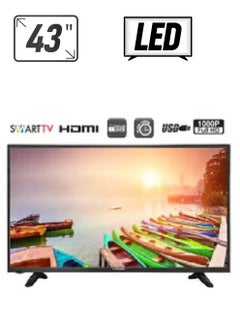 Toshiro 43 Inch Full HD Smart Android OS LED TV, Slim LED TV with Remote Control | Smart Apps including Twitter, Facebook, and Skype | HDMI & USB Ports, AV Mode,| Dynamic Sound - TRO43SLED Black 