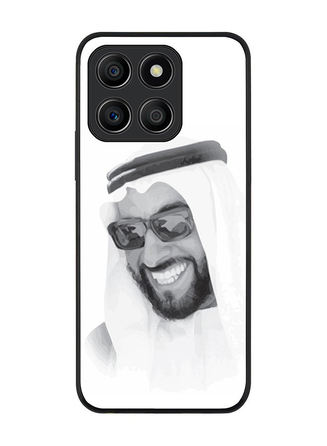 Stylizedd Rugged Black Edge Case for Honor X8b, Slim fit Soft Case Flexible Rubber Edges Anti Drop TPU Gel Thin Cover -  Zayed, Our Father - Image 1