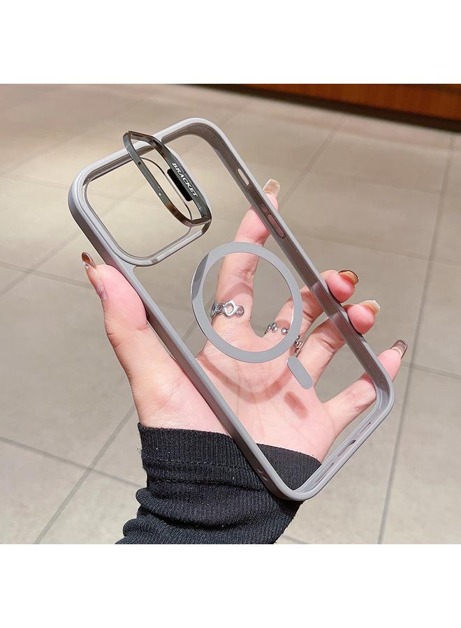 S-TOP Case For iPhone 12 U1 Invisible Lens Holder Acrylic + TPU MagSafe Magnetic Phone Case - Image 4