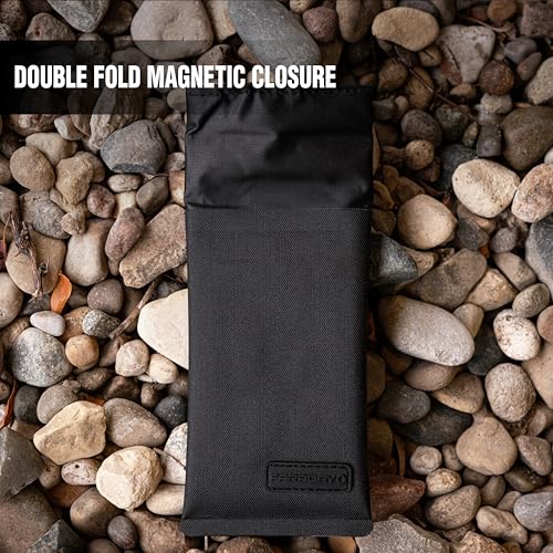 Faraday Defense Faraday Key Fob Jacket | RFID Signal Blocking & Water Resistant | Anti-Hacking | Ultimate Car Anti-Theft Protection Shielding Bag for Key Fobs and Key Cards | Magnetic Closure | Three Layers - Image 3