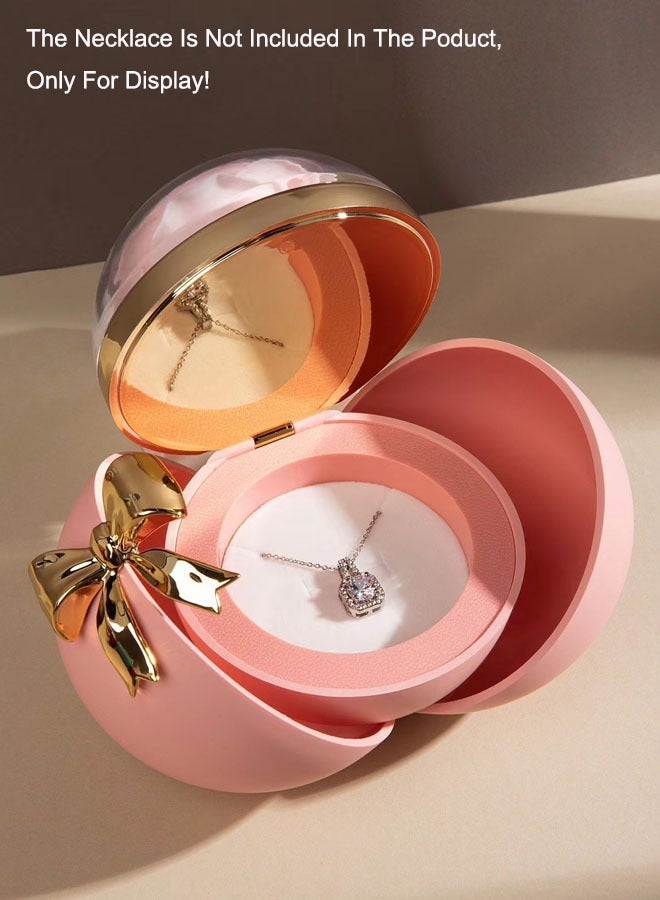 general Acrylic Spherical Double-open Gift Box With Bowknot - Image 1