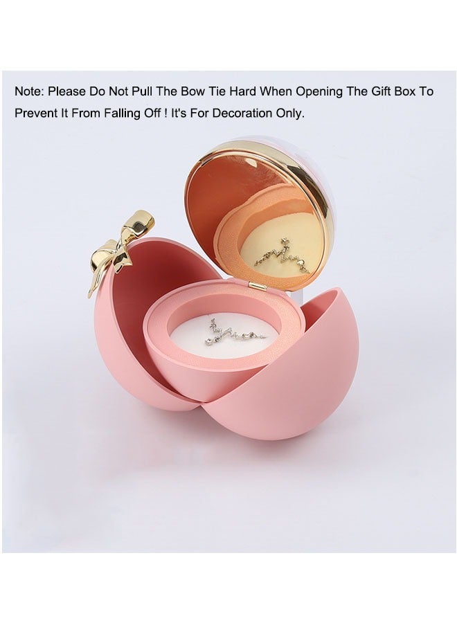 general Acrylic Spherical Double-open Gift Box With Bowknot - Image 3