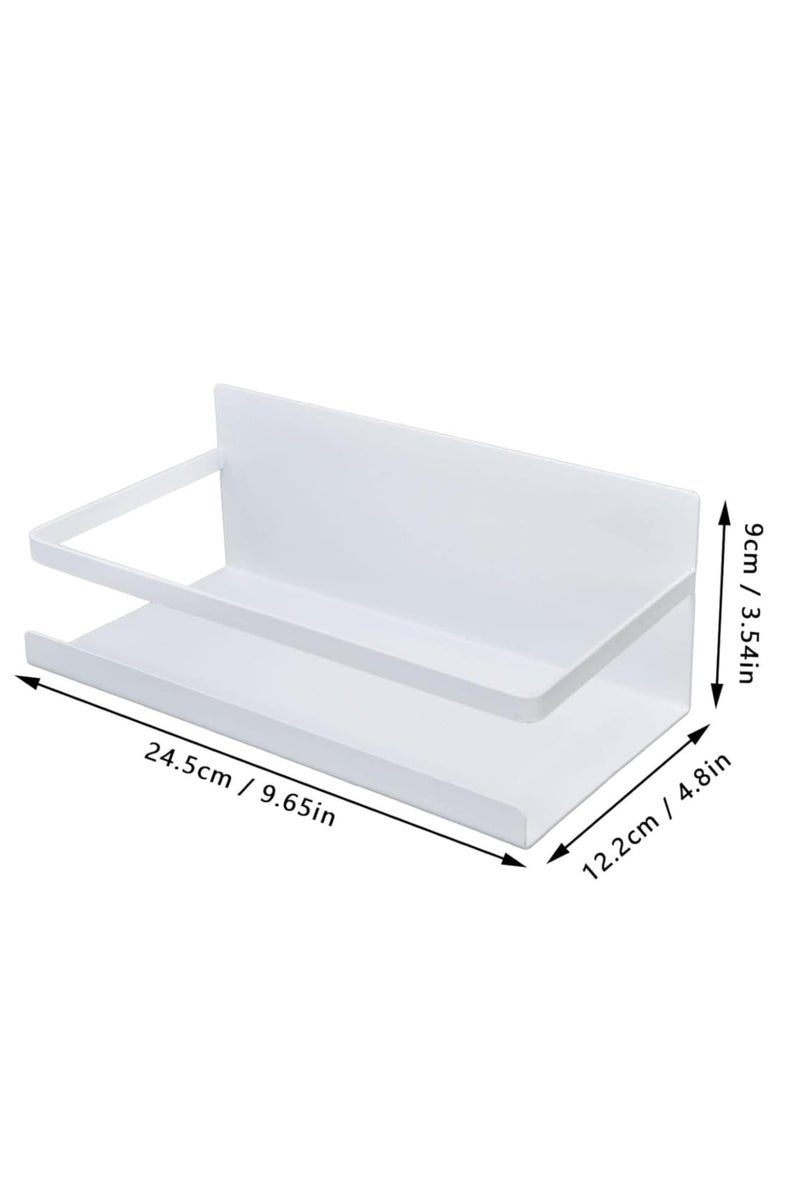 DARIYAH Japanese Simple Wrought Iron Shelf Kitchen Refrigerator Magnetic Multi Functional Storage Single Layer Side Spice Rack J026 - Image 2