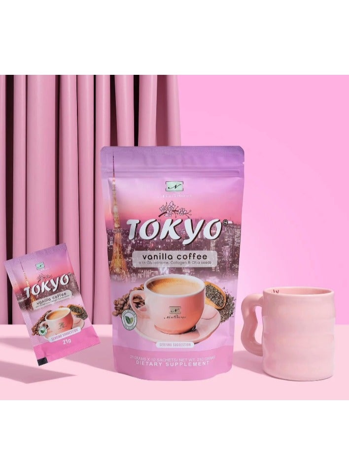 NAMIROSEUS Tokyo Vanilla Coffee Slimming Coffee 10 x 21g