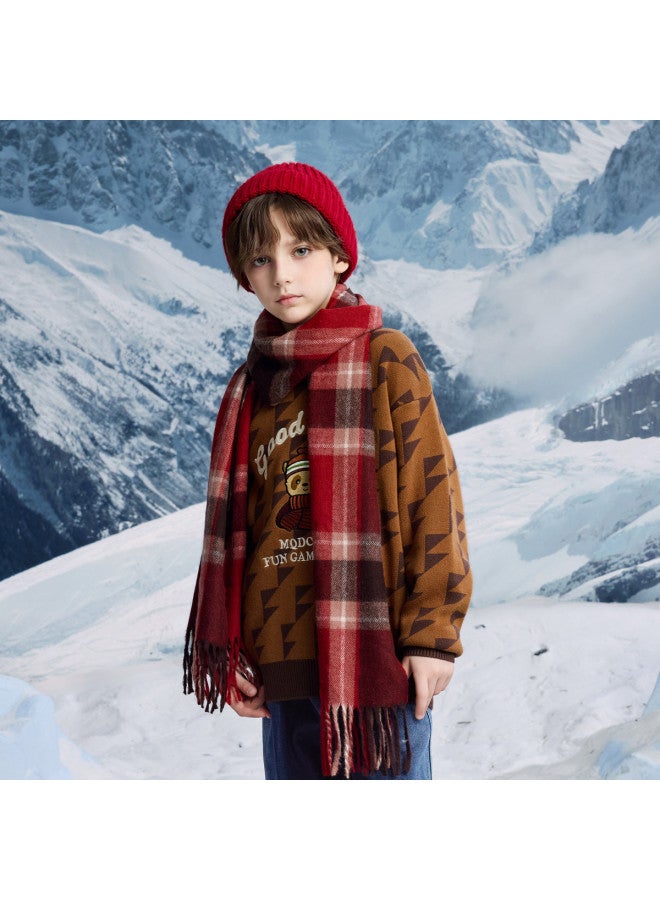 مكد سترة أولاد Mqd بطباعة كرتون برقبة شبه عالية بأسلوب أكاديمي للربيع والخريف - Image 4