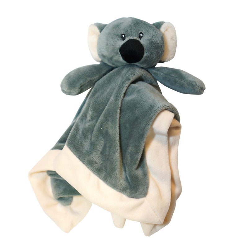 Lovey Security Blanket by Baberoo 12 inch Square Stuffed Animal Baby Blankie Premium Quality Design for Girls or Boys Koala