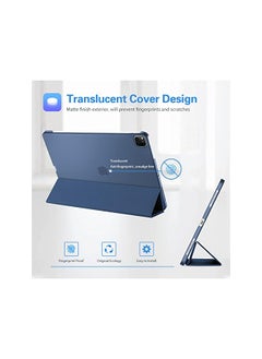 Procases iPad Pro 12.9 Case 2022/2021 / 2020/2018, Slim Stand Hard Back Shell Smart Cover for iPad Pro 12.9 Inch 6th Generation 2022 / 5th Gen 2021 / 4th Gen 2020 / 3rd Gen 2018 -Darkblue  - Image 4