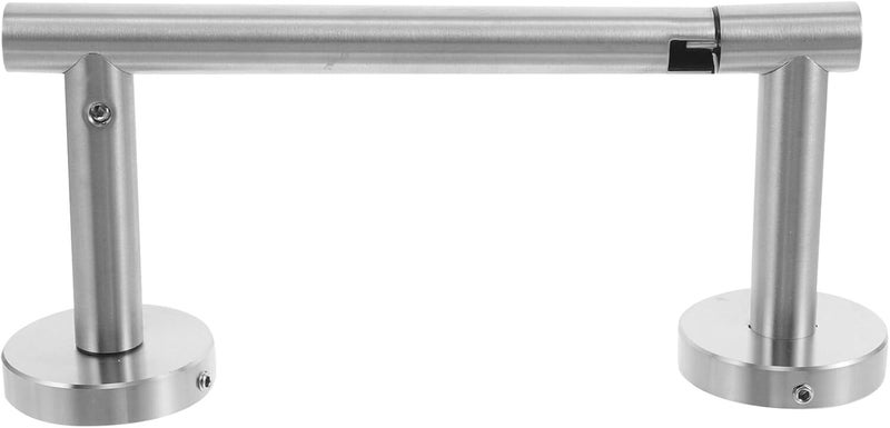SUPVOX Wall Mounted Toilet Paper Holder Brushed Stainless Steel Double Post Pivoting Roll Dispenser for Bathroom and Kitchen Wall Mounted Paper Roll Hanger - Image 1