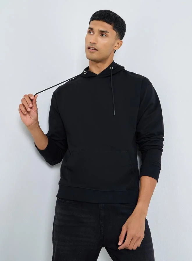 Styli Eco-Earth Relaxed Fit Travel Print Hoodie