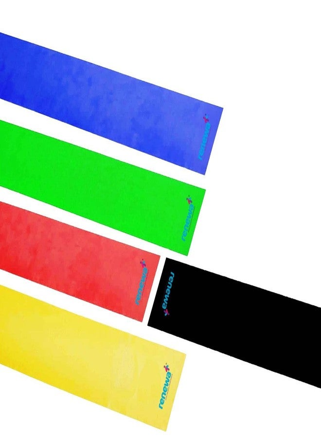RENEWA Resistance Band for Workout Set Stretching & Exercise Bands Pull Up Bands for Home Exercise Bands for Gym Men & Women Resistance Bands Loop Bands Toning Bands Resistance Band Black (3.5 Kg) - Image 2