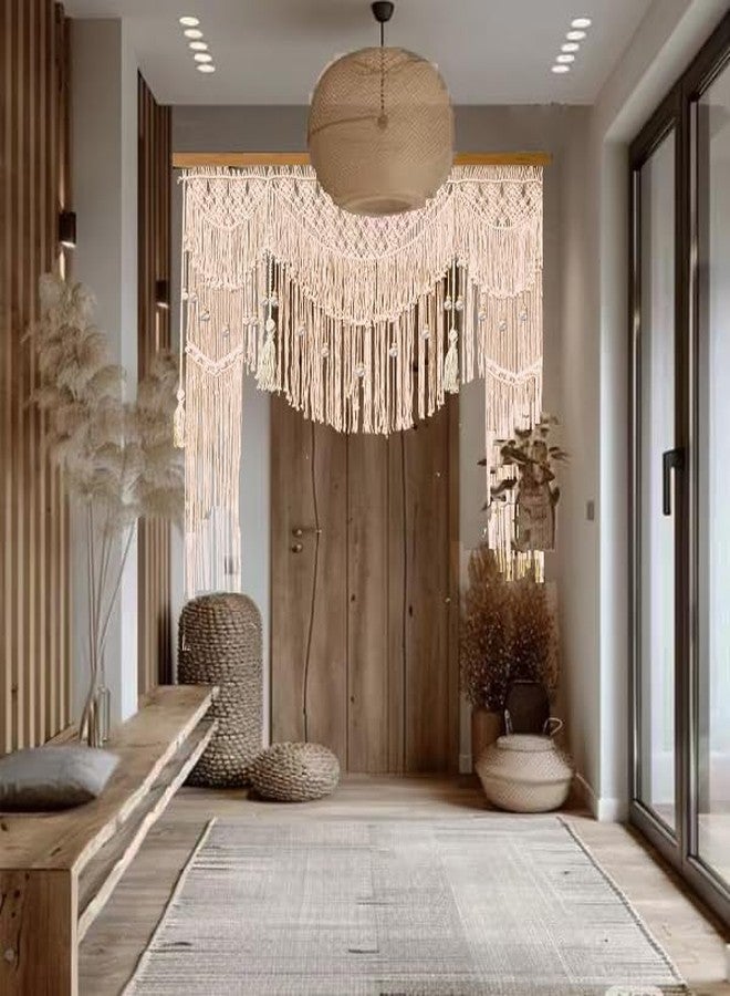 kiido Large Macrame Wedding Backdrop for Arbor/Arch Bohemian Wall Hanging Decor Boho Tapestry Doorway/Window Curtains Room Divider-Luxury (63" Wx74 H) - Image 5