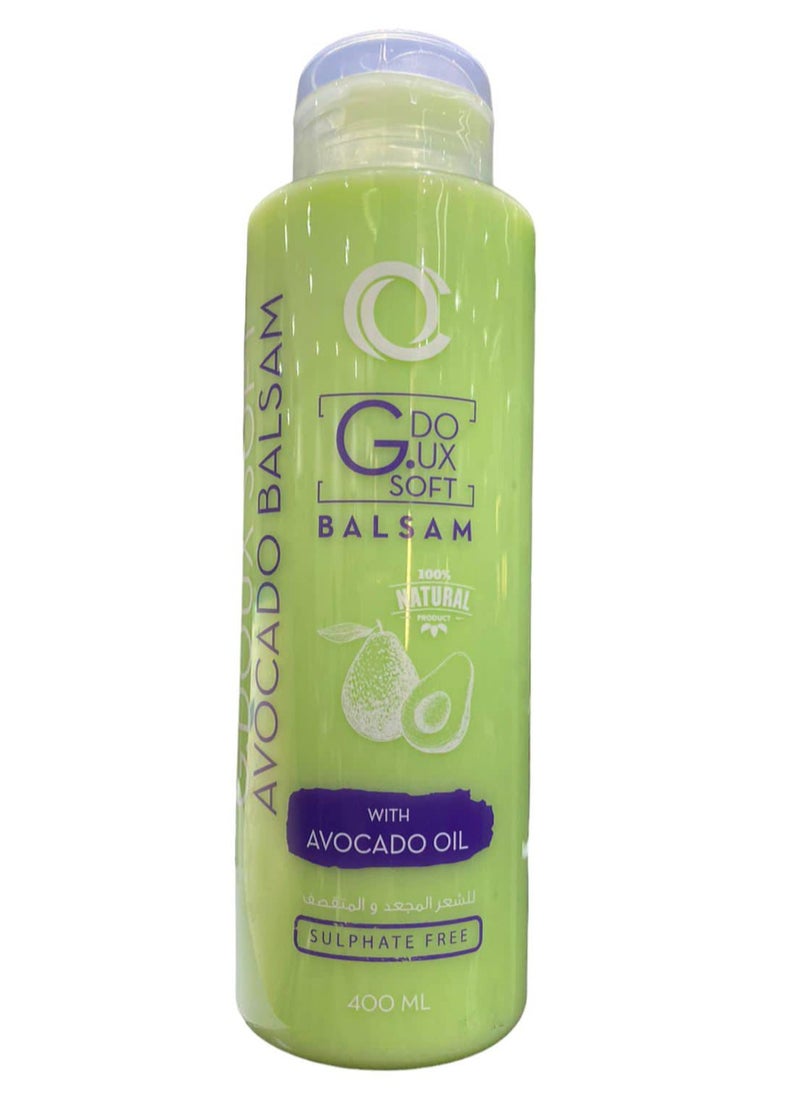 G.DOUX G.DOUX BALSAM AVOCADO OIL & HYDROLYZED KERATIN CLEAN HAIR AND SCLAP .SULPHATE FREE 400ML  - Image 1