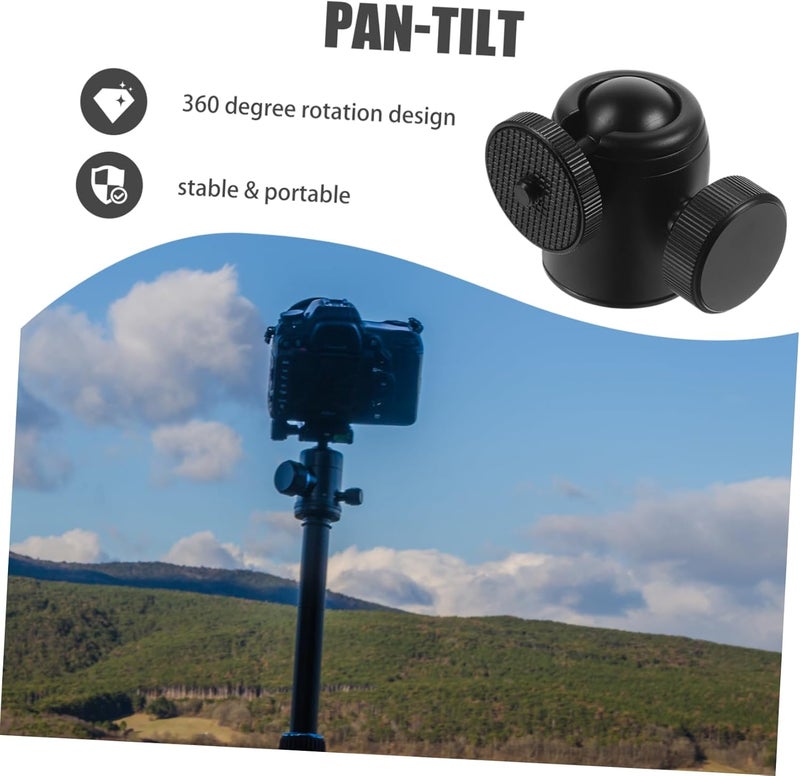 Uonlytech Adjustable Pan Tilt Bracket Clamp for Camera Phone Compact and Stable Tripod Mount - Image 3