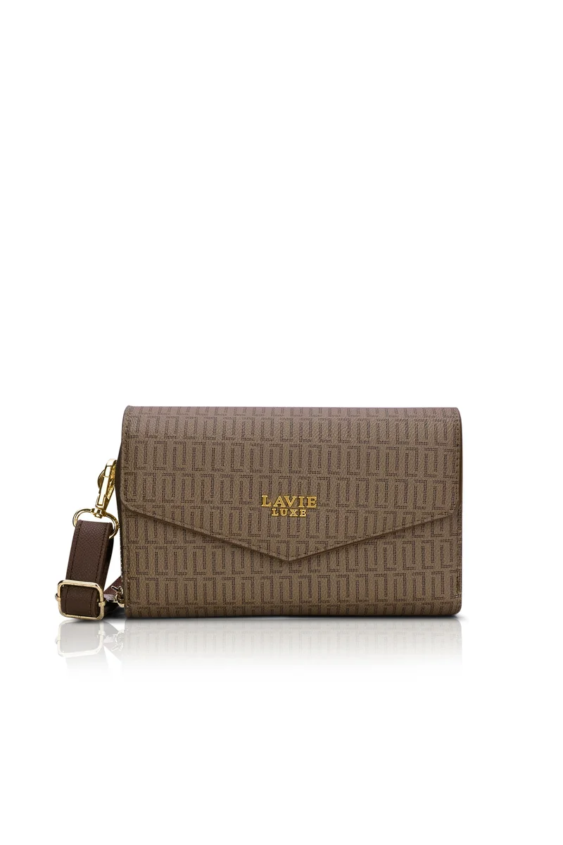 لافي Luxe Women's Monogram Sally25 horizontal (Coffee)