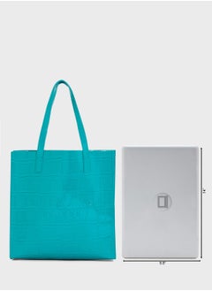 Ted Baker Croc Effect Large Icon Shoppers  - Image 5