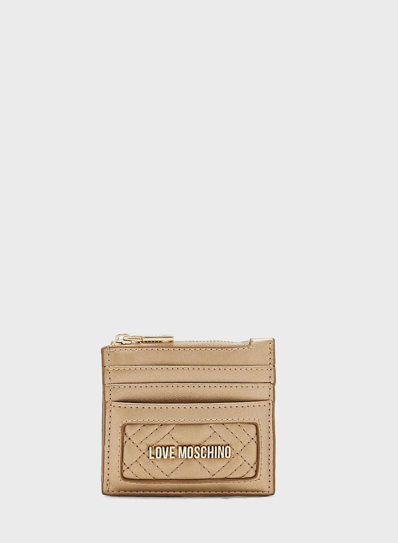 Love Moschino Quilted Multi Slot Card Holder