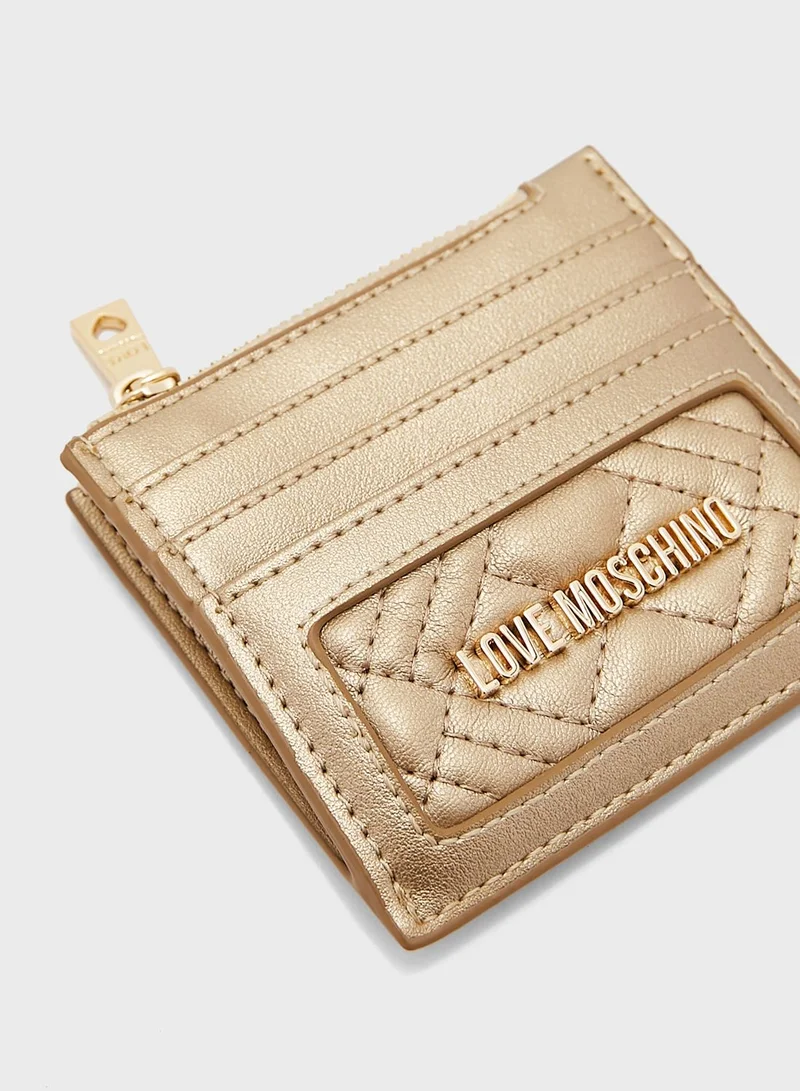 Love Moschino Quilted Multi Slot Card Holder
