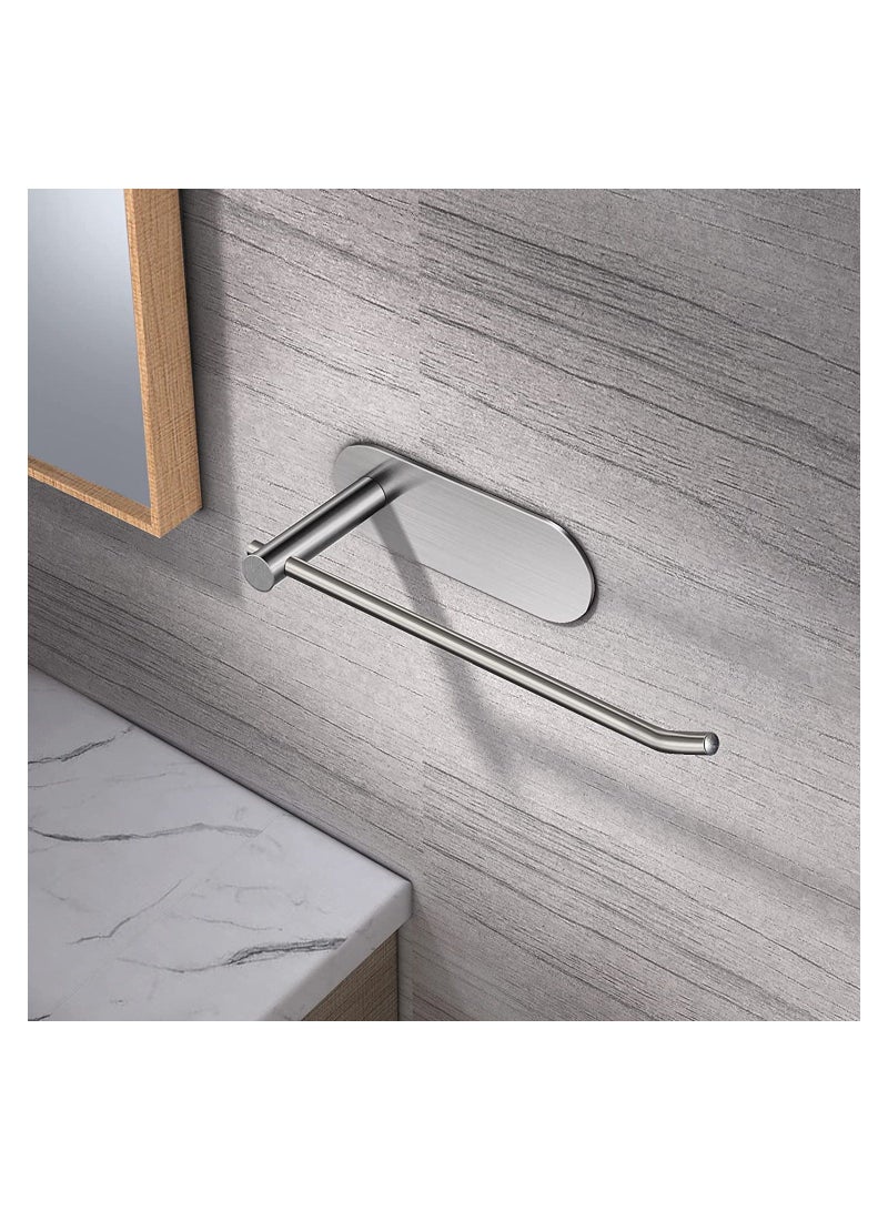 Towel Ring Self Adhesive Hand Towel Holder for Bathroom Kitchen Hand Towel Bar No Drilling Silver Towel Rack SUS 304 Stainless Steel Brushed - Image 5