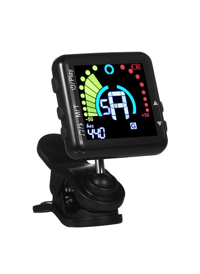 Generic Guitar Tuner Rechargeable Guitar Tuner Clip On LED Color Display Professional Electric Guitar Tuner with Metronome for all Instruments Bass Guitar Violin Banjo Ukulele  - Image 1