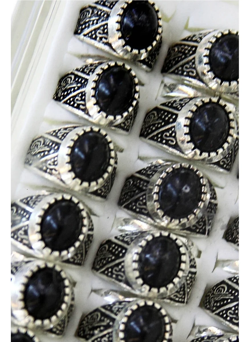 İhvan Online Oval Tughra Men's Ring 42'LI-6128