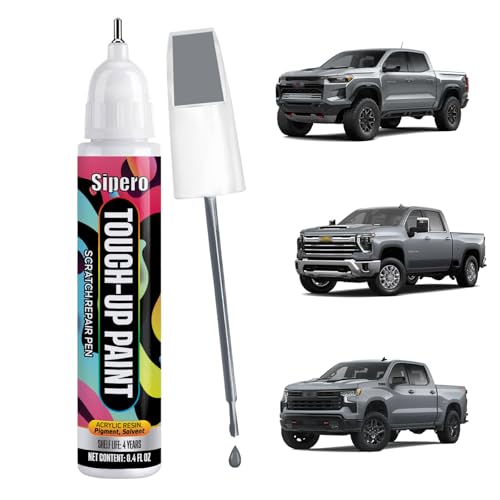 sipero Slate Gray Metallic GNOWA633D for Chevy Touch Up Paint Exact Color Match Scratch Repair Kit Compatible with Chevrolet Silverado Equinox Tahoe Colorado Blazer Express - Image 1