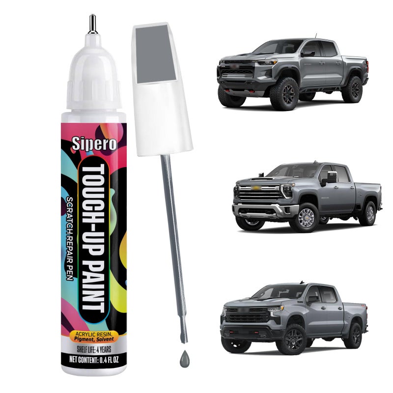 sipero Slate Gray Metallic GNOWA633D for Chevy Touch Up Paint Exact Color Match Scratch Repair Kit Compatible with Chevrolet Silverado Equinox Tahoe Colorado Blazer Express - Image 3