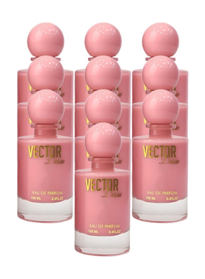 Vector 10 Pieces Vector Desire Perfume Pink 100ml EDP - Image 1