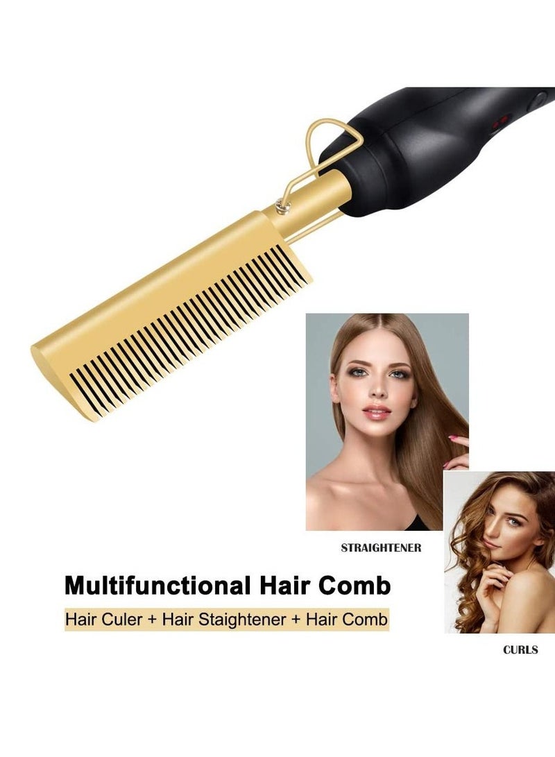 Hair Straightener Flat Irons Straightening Brush Hot Heating Comb Hair Straight Styler Corrugation Curling Iron Hair Curler Comb - Image 3