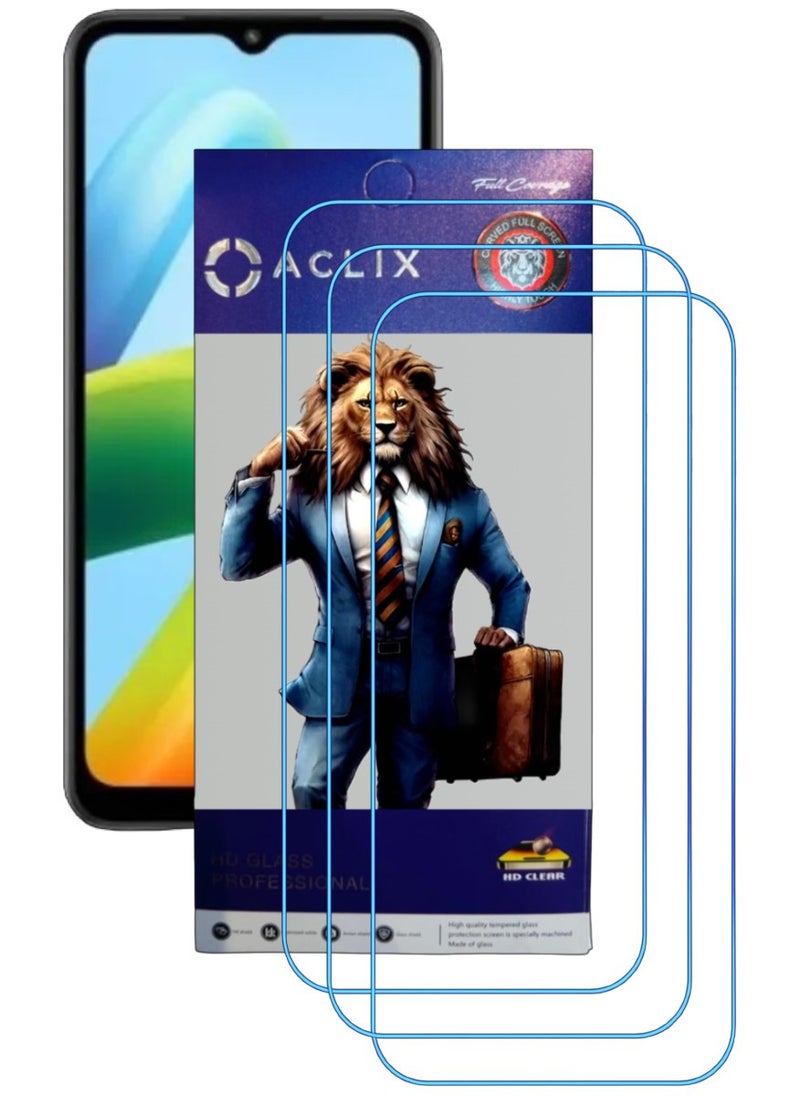ACLIX 3 Pieces Antistatic ESD Dustproof Premium Quality High Definition Clear Tempered Glass Screen Protector Designed For Xiaomi Redmi A1+ - Image 1