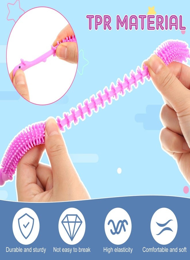 Silipull 24 Pcs Fidget Worm Stretchy Strings Toy Colorful Fidget Sensory ADD, ADHD or Autism, Relaxing Toys (7.9 Inches,Cute Animal) - Image 5