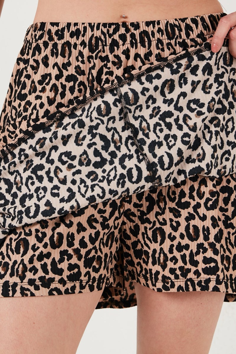 Lela Elastic Waist Mini Shorts Skirt Women Skirt 5864024  - Image 5