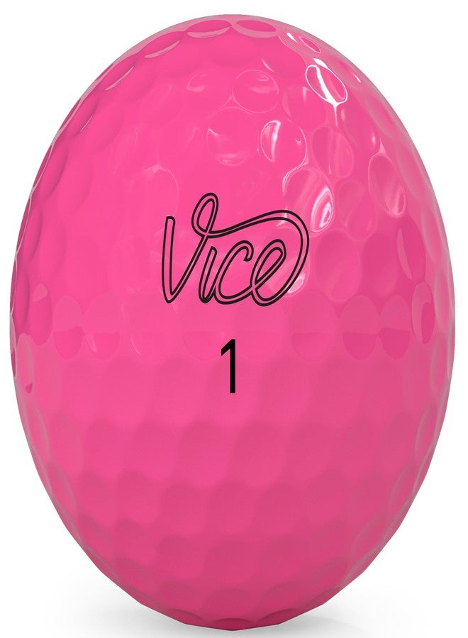 Vice Golf Vice Drive Golf Balls (2025 Model) Pink - Image 3