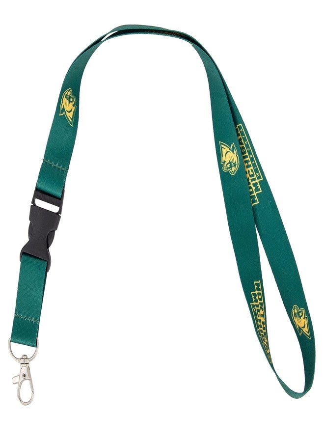 Desert Cactus Northern Michigan University Lanyard NMU Wildcats Car Keys ID Badge Holder Keychain Detachable Breakaway Snap Buckle (Green) - Image 1